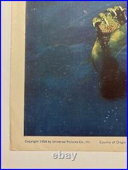 CREATURE FROM THE BLACK LAGOON Original 1954 Lobby Card Monster, Horror, Haunted