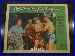 CREATURE FROM THE BLACK LAGOON Original 1954 Lobby Card No. 3, C8 Very Fine