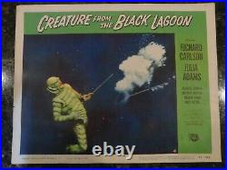 CREATURE FROM THE BLACK LAGOON Original 1954 Lobby Card No. 4, C8 Very Fine