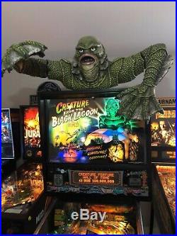 CREATURE FROM THE BLACK LAGOON PINBALL MACHINE WithCREATURE TOPPER! L@@K