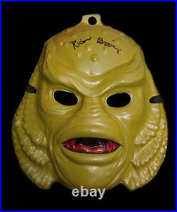 CREATURE FROM THE BLACK LAGOON Plastic Face Mask SIGNED by RICOU BROWNING