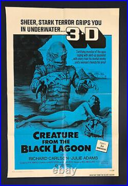 CREATURE FROM THE BLACK LAGOON (R1972) Original Movie Poster 27x41