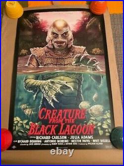 CREATURE FROM THE BLACK LAGOON Tom Walker Poster Print Bottleneck Limited #