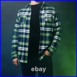 Cakeworthy Universal Monsters Creature From the Black Lagoon Flannel Shirt L-2XL