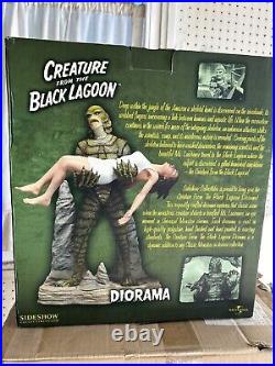 Classic Creature From The Black Lagoon Diorama Sideshow Universal Monsters Rare