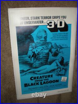 Classic Universal Horror Creature From The Black Lagoon R72 1sht On Linen