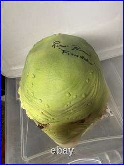 Creature From Black Lagoon Hand Signed Mask Ricou Browning Autograph Beckett