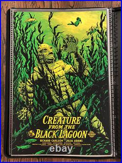 Creature From The Black Lagoon AP Mondo Poster SIGNED by Johnny Dombrowski 18/35