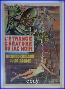 Creature From The Black Lagoon Carlson / Adams Original French Movie Poster Creature From The Black Lagoon Carlson / Adams Original French Movie Poster