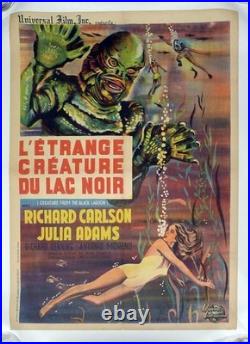 Creature From The Black Lagoon Carlson / Adams Original French Movie Poster Creature From The Black Lagoon Carlson / Adams Original French Movie Poster