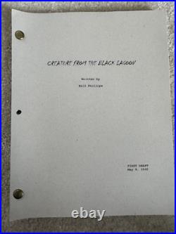 Creature From The Black Lagoon First Draft 1992 Reproduction