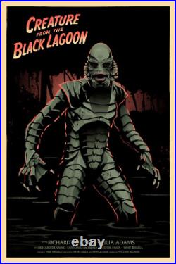Creature From The Black Lagoon Gill-Man Movie Poster Giclee Print 24x36 Mondo