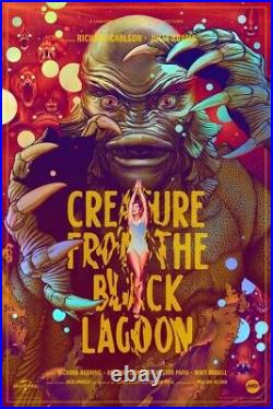 Creature From The Black Lagoon Holofoil Variant Poster Martin Ansin SDCC Mondo