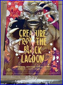Creature From The Black Lagoon Holofoil Variant Poster Martin Ansin SDCC Mondo