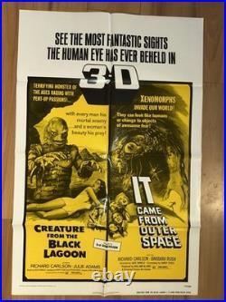 Creature From The Black Lagoon It Came From Outer Space R72 27X41 MOVIE POSTER