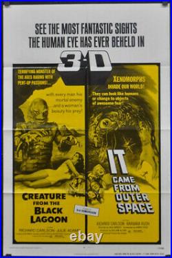 Creature From The Black Lagoon / It Came From Outer Space R72 27x41 Movie Poster