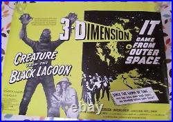 Creature From The Black Lagoon / It Came From Outer Space, Uk Quad Poster