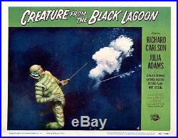 Creature From The Black Lagoon Lobby Card 1954 VF+ One of the best cards in set