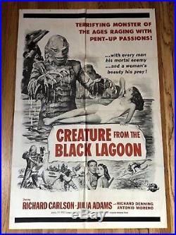 Creature From The Black Lagoon Military One Sheet 27x41 Universal 1954 Poster