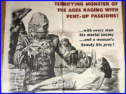 Creature From The Black Lagoon Military One Sheet 27x41 Universal 1954 Poster