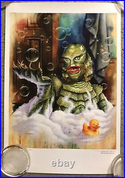 Creature From The Black Lagoon Mr Soaky Print Movie Poster Mondo Jason Edmiston