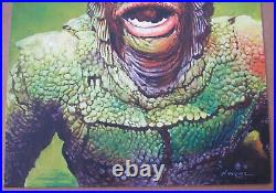 Creature From The Black Lagoon Original Don Marquez Painting, Universal Monster