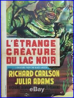 Creature From The Black Lagoon Original Movie Poster French 1962 641 R62 1960s