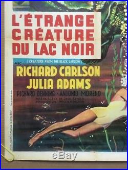 Creature From The Black Lagoon Original Movie Poster French 1962 641 R62 1960s