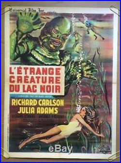 Creature From The Black Lagoon Original Movie Poster French 1962 641 R62 1960s