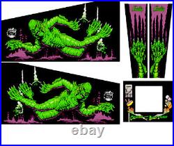 Creature From The Black Lagoon Pinball Machine CABINET Decal Set
