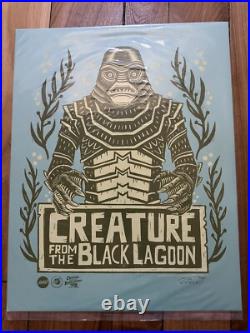 Creature From The Black Lagoon Poster Print Attack Peter Signed Numbered Mondo