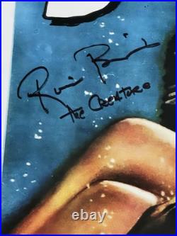 Creature From The Black Lagoon Poster signed & Sketch By Ricou Browning, Beckett
