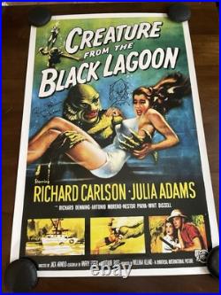 Creature From The Black Lagoon Poster signed & Sketch By Ricou Browning, Beckett