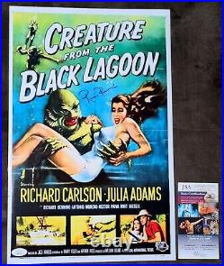 Creature From The Black Lagoon RICOU BROWNING SIGNED Mini Poster 11x17 JSA COA