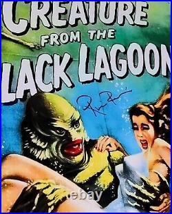 Creature From The Black Lagoon RICOU BROWNING SIGNED Mini Poster 11x17 JSA COA