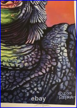 Creature From The Black Lagoon Rare Ed Repka Ap Portrait Fine Art Giclee Print