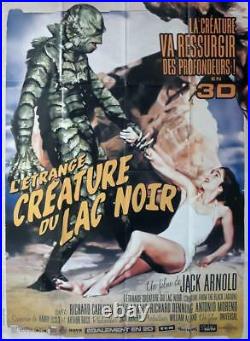 Creature From The Black Lagoon Rare Reissue Large French Movie Poster