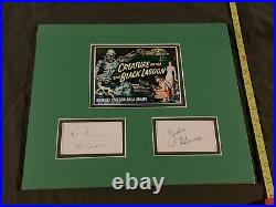 Creature From The Black Lagoon Ricoh Browning Julie Adams Cut Sigs Matted 14x12