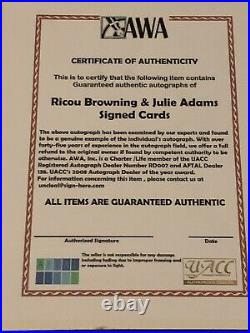 Creature From The Black Lagoon Ricoh Browning Julie Adams Cut Sigs Matted 14x12