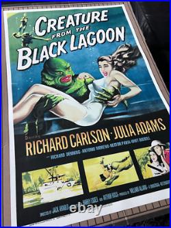 Creature From The Black Lagoon S2 Stone Litho Movie Poster 2002 Recreation