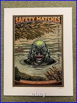 Creature From The Black Lagoon Safety Matches Print Poster Mondo Chet Phillips