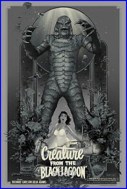 Creature From The Black Lagoon Screen Print by Vance Kelly Bottleneck Gallery