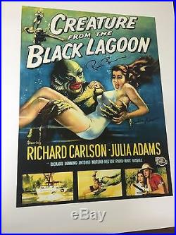 Creature From The Black Lagoon Signed Poster X 2 Julia Adams Rare EXACT PROOF