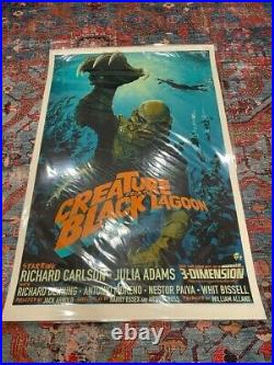 Creature From The Black Lagoon Stan & Vince Screen Printed Movie Poster Mondo