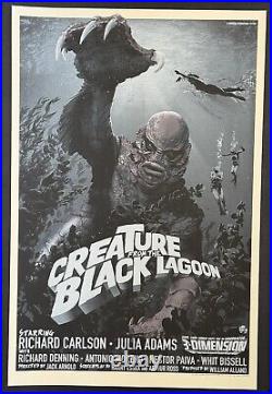 Creature From The Black Lagoon Variant Film Poster Mondo Stan And Vince #15/200