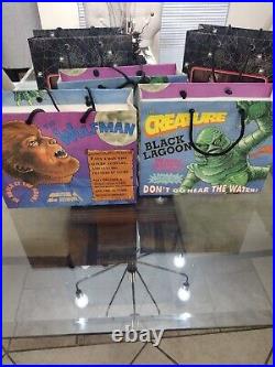 Creature From The Black Lagoon / Wolfman Gift Bag Gifts 1991 & 1964 vintage