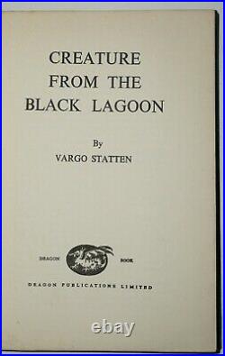 Creature From The Black Lagoon1st/1st Ed. W. Original Near Fine Dust Jacket