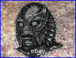 Creature From the Black Lagoon 10 Troy Ounce. 999 Fine Silver Aged