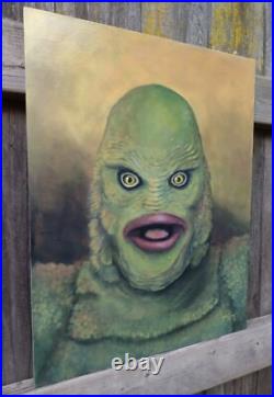 Creature From the Black Lagoon 16 X 20 Acrylic Portrait Universal Monster Art