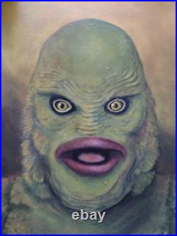 Creature From the Black Lagoon 16 X 20 Acrylic Portrait Universal Monster Art